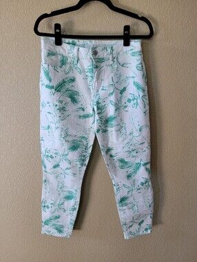 Lucky Brand Low Rise Lolita Crop Floral Jeans, Sz 8
